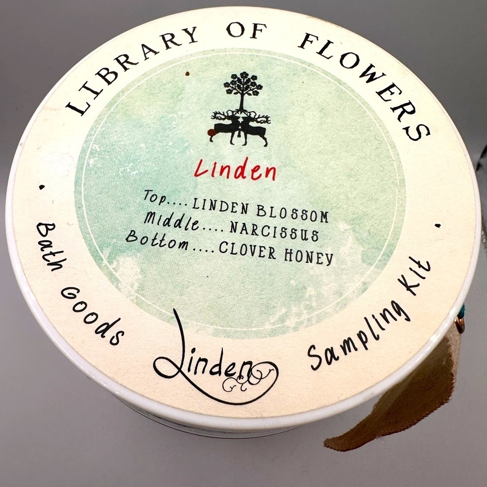 Library Of Flowers- Linden Bath Goods Sample Gift Set - Picture 5 of 5